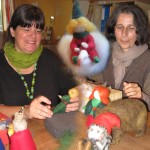 Nathalie et Frédérique, animatrices de l’atelier laine