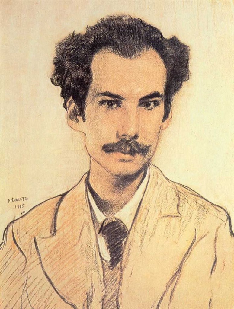Portrait de Biely par Léon Bakst, 1905